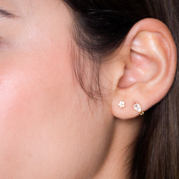 DROP ZIRCON PIERCING