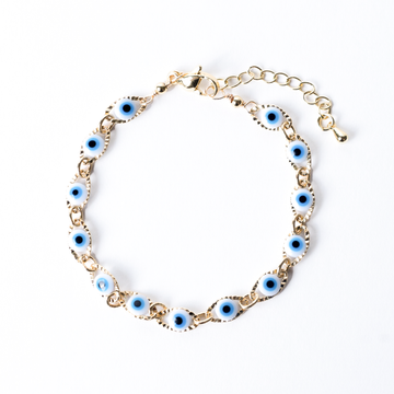 WHITE EVIL EYE / BRAZALETE