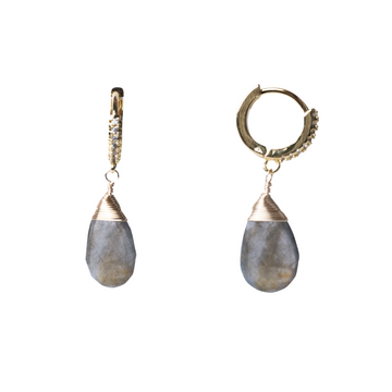 LABRADORITE DROP EARRING